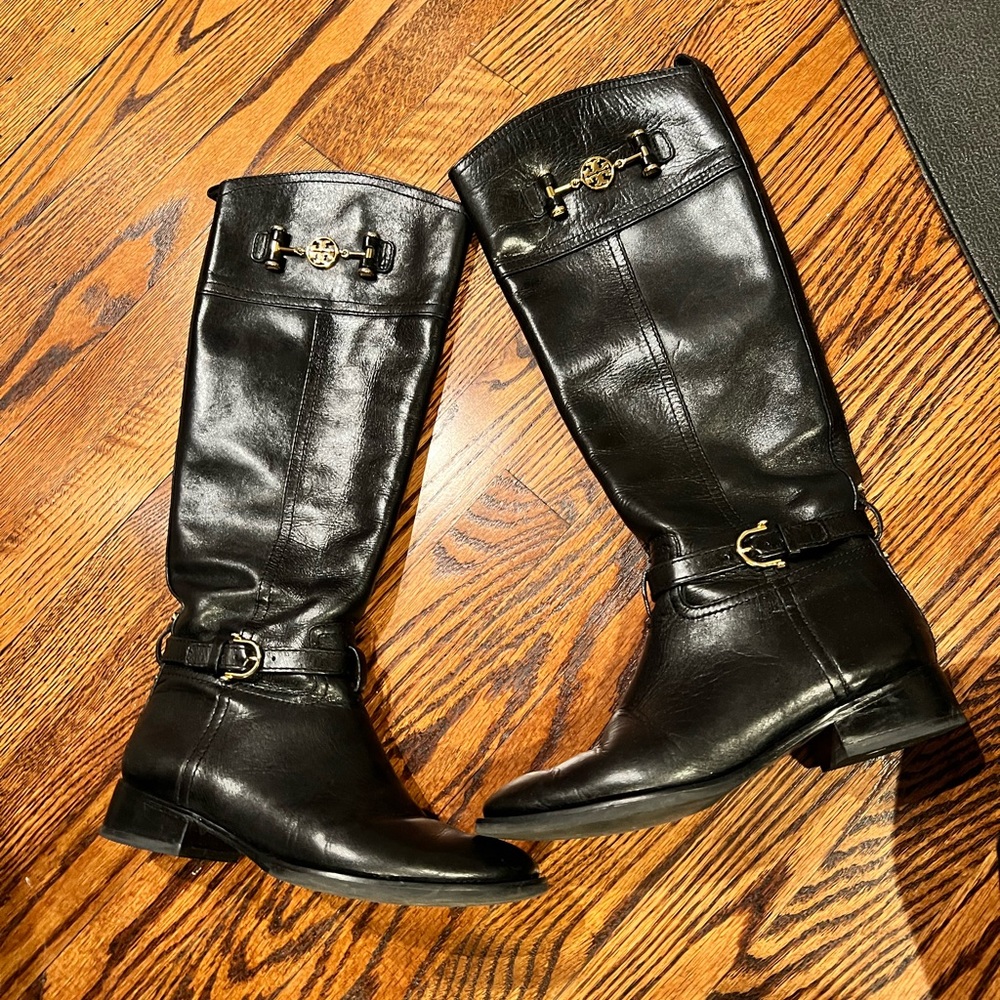 Tory Burch riding boots black size 7